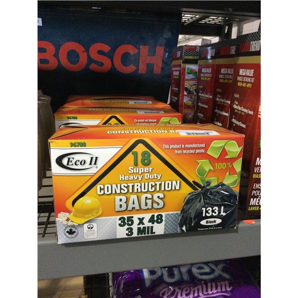 Eco II Super Heavy Duty Construction Bags (133L)