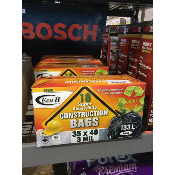 Eco II Super Heavy Duty Construction Bags (133L)