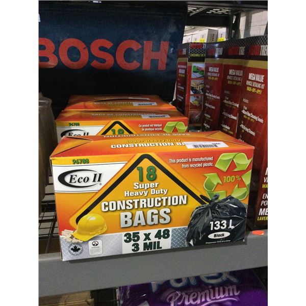 Eco II Super Heavy Duty Construction Bags (133L)
