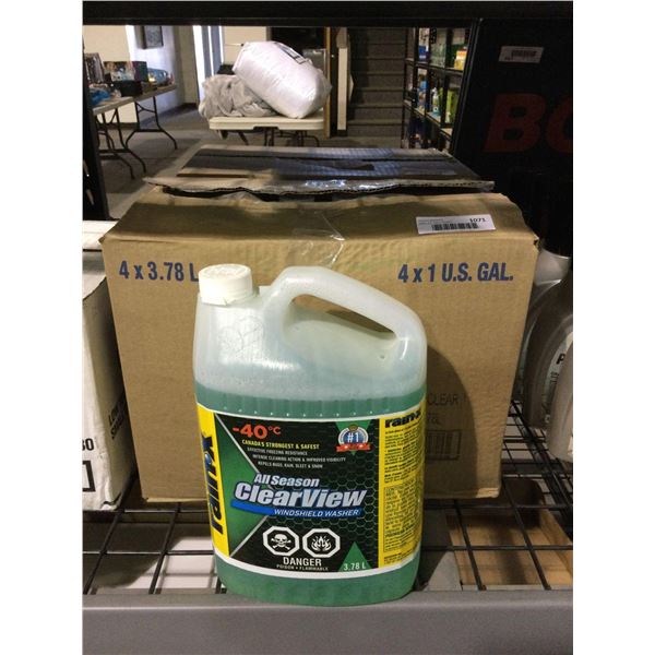 Case of Assorted All Season Windshield Washer Fluid (4 x 3.78L)