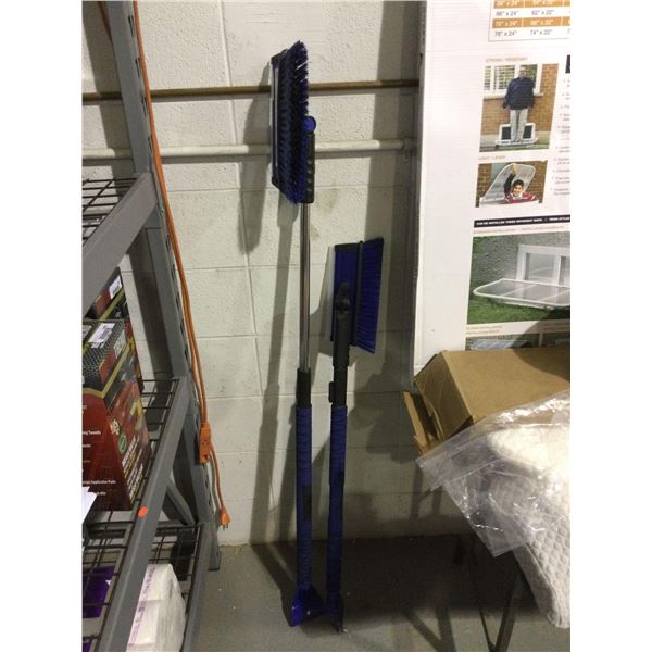 Telescopic Snow Brush/Ice Scraper Lot of 2
