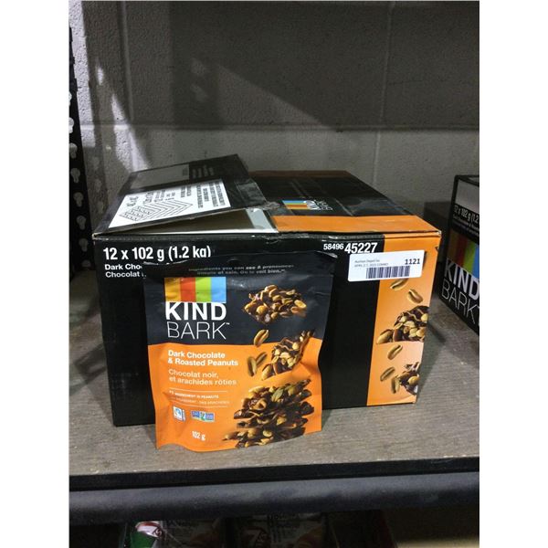 Case of Kind Bark Dark Chocolate and Roasted Peanuts (12 x 102g)