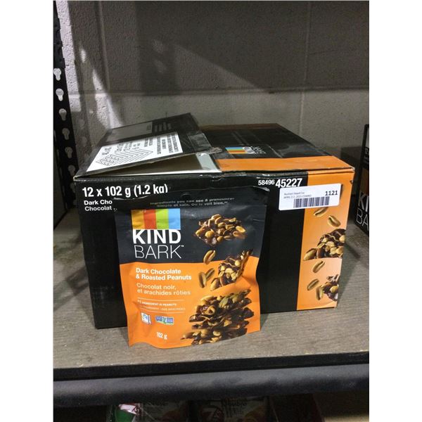 Case of Kind Bark Dark Chocolate and Roasted Peanuts (12 x 102g)