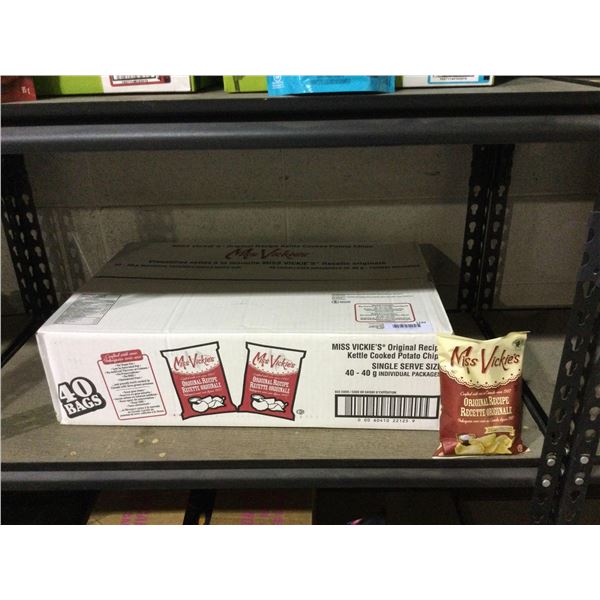 Case of Miss Vickies Original Recipe Chips (40 x 40g)