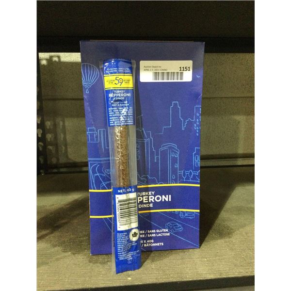 59th Street Turkey Pepperoni Sticks (25 x 40g)
