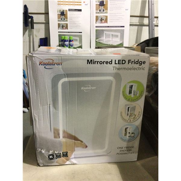 Koolatron Mirrored LED Fridge