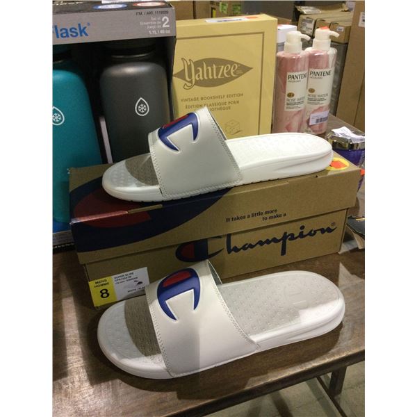 Champion Mens Size 8 Super Slide Sandals