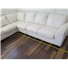 Image 13 : White 4-Piece Faux Leather Sectional Sofa (see pictures for measurements)