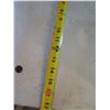 Image 8 : White Minimalist Office Chair w/ Round Cut-Outs  (shows signs of wear)