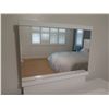 Image 2 : White Dresser with 6-Drawers & Mirror 67.5"W x 20"D x 67"H (some areas of the lacquered overlay are 