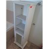 Image 2 : Narrow Cabinet w/Shelving, Approx. 5ft Tall, 18"Width, 13"Depth