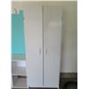 Image 2 : Organizer System w/ 2 Cabinets, Panel w/ Hooks & Cubbies, Approx. 5-Ft Tall (cabinet door has damage