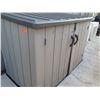 Image 16 : Lifetime Model 60296U Patio Storage Shed with Top-Lid Opening & Swing-Out Doors 74"W x 41"D x 51"H