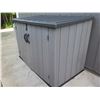 Image 2 : Lifetime Model 60296U Patio Storage Shed with Top-Lid Opening & Swing-Out Doors 74"W x 41"D x 51"H