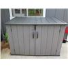 Image 1 : Lifetime Model 60296U Patio Storage Shed with Top-Lid Opening & Swing-Out Doors 74"W x 41"D x 51"H