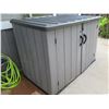 Image 2 : Lifetime Model 60296U Patio Storage Shed with Top-Lid Opening & Swing-Out Doors 74"W x 41"D x 51"H