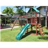 Image 1 : Gorilla Playsets Playground Set with Swings, Slide, Climber, etc (buyer responsible for disassembly)