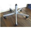 Image 4 : White Minimalist Office Chair w/ Round Cut-Outs  (shows signs of wear)