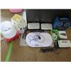 Image 1 : Misc. Electronics: Kids Karaoke Machine, Unopened DVD Writer, iHome iDL95 Units, Scale, Mic, etc