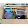 Image 10 : Misc. Kitchen Items: Pans, Bowls, Food Containers, Lunch Boxes, Trays, Glassware, etc