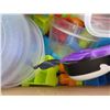 Image 11 : Misc. Kitchen Items: Pans, Bowls, Food Containers, Lunch Boxes, Trays, Glassware, etc