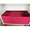 Image 11 : Dark Brown Shelving Unit (56"H) and Small White Organizer Shelving Unit with Wheels (37" H)