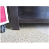 Image 13 : Dark Brown Shelving Unit (56"H) and Small White Organizer Shelving Unit with Wheels (37" H)