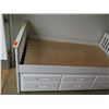 Image 2 : Kids Bedroom Furniture: White Twin Bed Frame (78"x40"x36"H), Shoe Racks, Jewelry Organizer