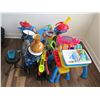 Image 1 : Assorted Toys, Kids Drum Set, Ipu, Play Ice Cream Stand, Play Wash Basin, Pony, etc