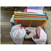 Image 1 : Plastic Fence System & Misc. Toys/Books, Plastic Bin