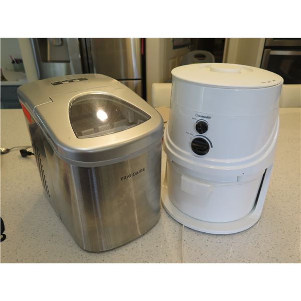 Mini Frigidaire Ice Maker Model EFIC117-SS and NutriMill HS4.3 Flour Grinder