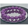 Image 1 : Natural Purple Phosphosiderite Gemstone Stratchy Bracelet
