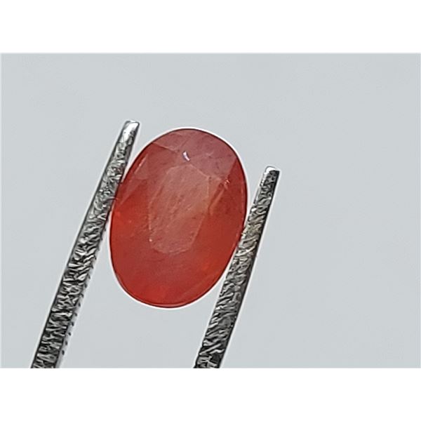 3.51ct 1 Oval Natural Orange Sapphire