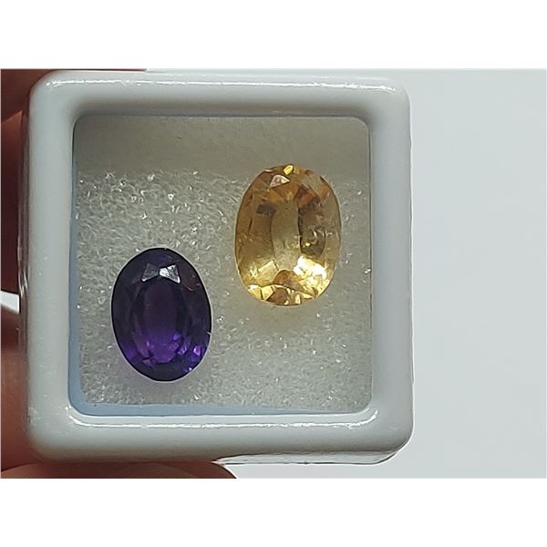 3.70 ct AMETHYST and 4.72 ct. CITRINE MIX
