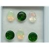 Image 1 : 1.65 ct. CHROME DIOPSIDE and  0.90 ct. WELO OPAL