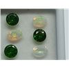 Image 2 : 1.65 ct. CHROME DIOPSIDE and  0.90 ct. WELO OPAL