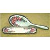 Image 1 : Vintage Sterling Enamel Roses Brush & Comb Set #1672085