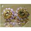 Image 1 : RHJ Brilliant Canary Cubic Zirconium Earrings #1672092