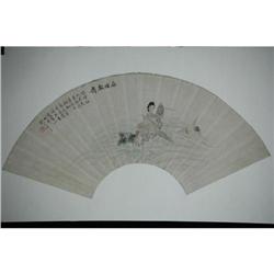 20th Century Chinese Fan Painting #1672294