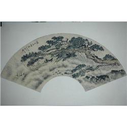 20th Century Chinese Fan Painting #1672301