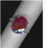 Image 1 : GENUINE 8.9 CTW RUBY AND DIAMOND RING  #1672459