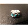 Image 1 : Beautiful Turquoise Studded Silver Ring #1672499