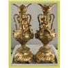 Image 1 : French Rococo Candlesticks Children Brass #1672604