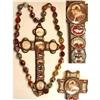 Image 1 : Rosary MICROMOSAIC 4 ¾? Photo CROSS #1672718