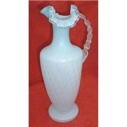 1800 MOTHER OF PEARL SATIN ART GLASS EWER #1672779