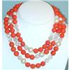 Image 1 : DE MARIO 3 Strand Glass Bead Choker #1672995