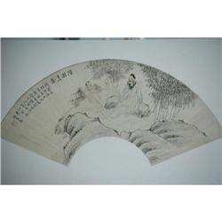 20th Century Chinese Fan Painting #1686154