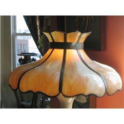 VICTORIAN COLORED GLASS SHADE #1686174