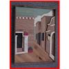 Image 1 : Vintage Signed Grot Wood Construction Cityscape#1686452
