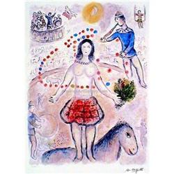 CHAGALL DANSEUSE AU FLUTISTE SIGNED S/N GICLEE #1686534